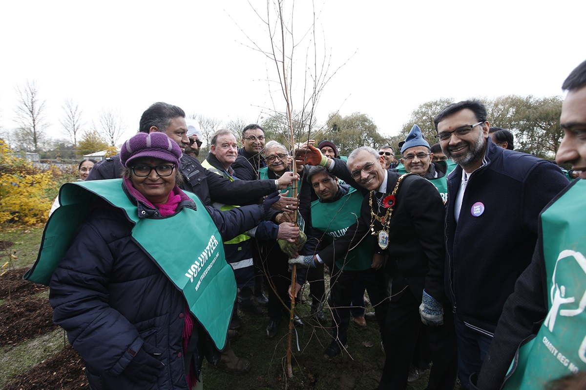 mayor of harrow ahimsa peace forest 2019
