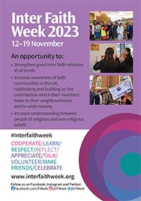 Inter Faith Week 2023 flyer