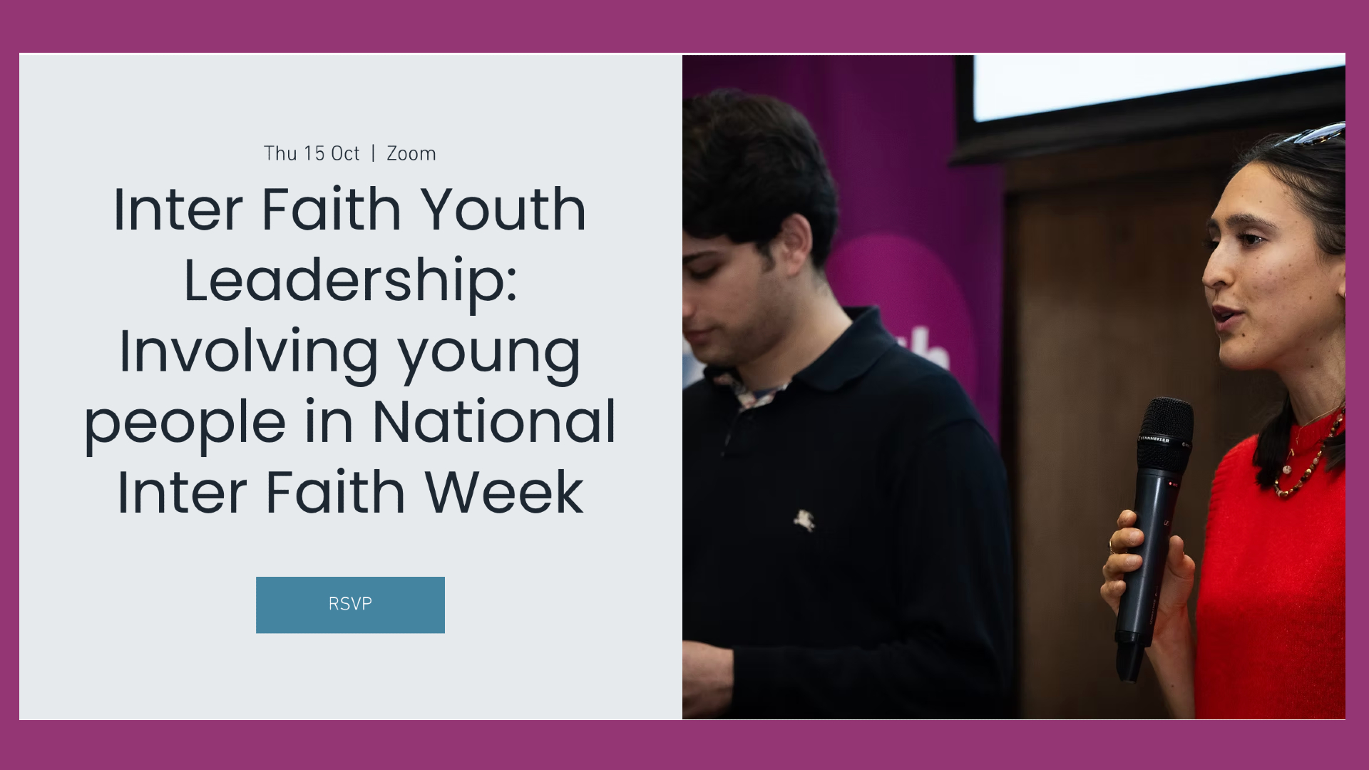 Inter Faith Youth Leadership: Involving young people in National Inter Faith Week
