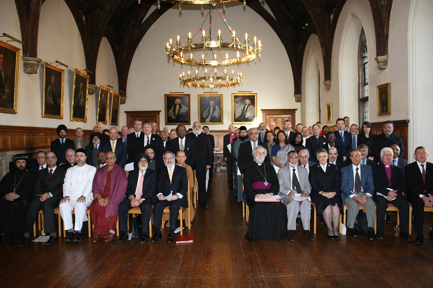 Photo of faith leaders at 2009 launch, Lambeth Palace