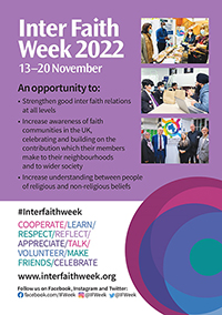 Inter Faith Week 2022 flyer